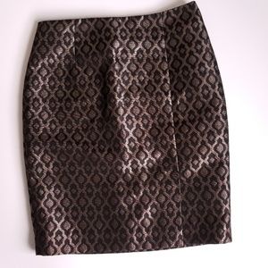 NEW The Limited Metallic Print Structured Skirt 8